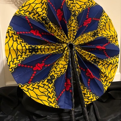 Ankara printed fan xl - Thumbnail 5