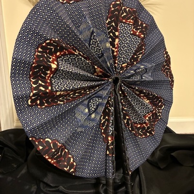 Ankara printed fan xl - Thumbnail 2