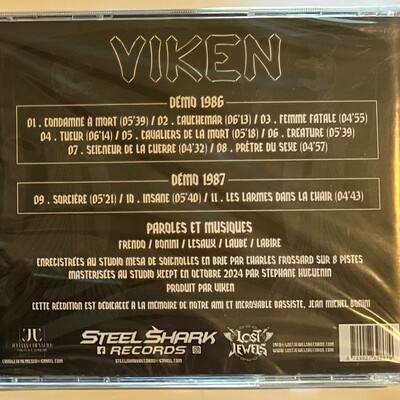 Viken - demos 1986 and 1987 (new import cd of french `80s metal band from lost jewels and steel shark)