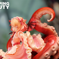 Bishoujo ArTToy by Weartdoing "Sleeping Beauty-Cthulhu Girl-Crimson Tide" - Thumbnail 1
