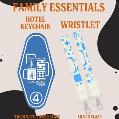 Family hotel keychain & wristlet