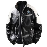 B M W FAUX LEATHER BIKER JACKET  - Thumbnail 2