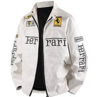 FERRARI LEATHER BIKER JACKET V.3 - Thumbnail 3