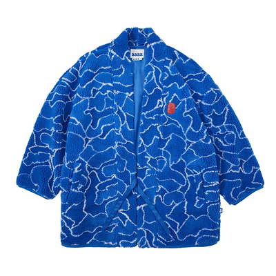 JACQUARD LOMB KIMONO JACKET