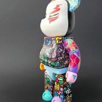 Custom Bearbrick 400% by Swaggerassic "Tattooed Oni” - Thumbnail 4