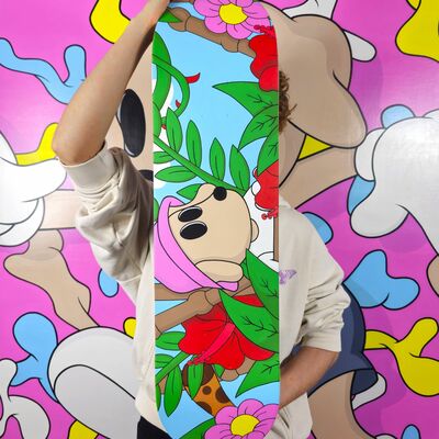 Art skateboard by cazxu "rainforest" 