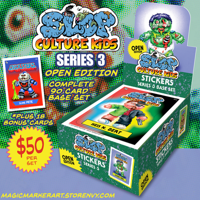 Slop culture kids trading cards - series 3 base set mini box *open edition