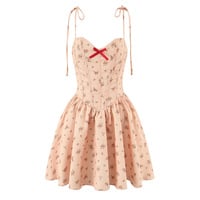 Halter neck tie twist sexy hip skirt dress - Thumbnail 3