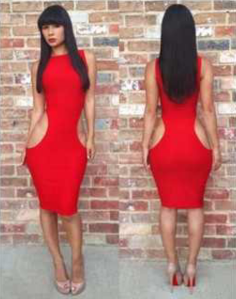 Reveal Me Red Dress