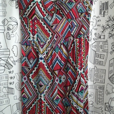 Tribal print mini dress