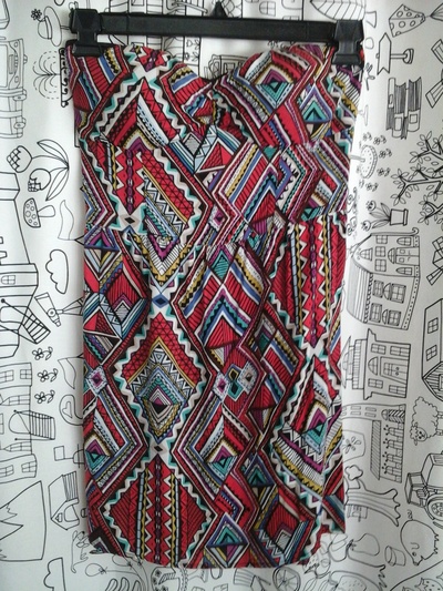 tribal print mini dress