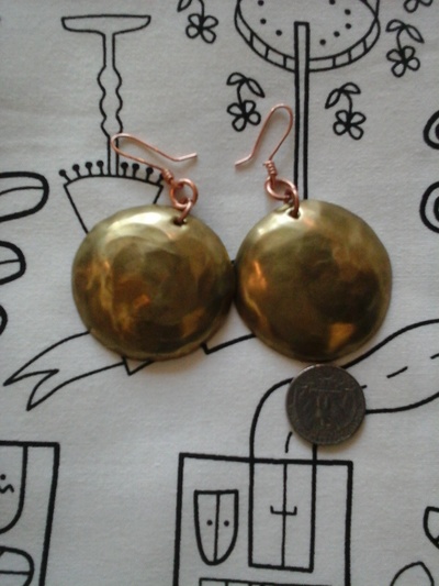 brass earrings