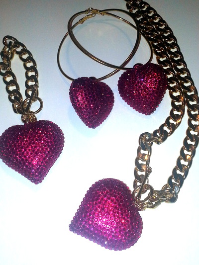 Bling Hearts - Various Colors