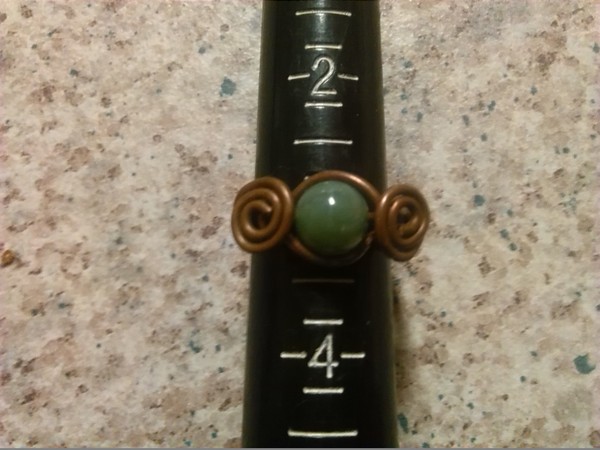 wire wrapped fancy jasper ring