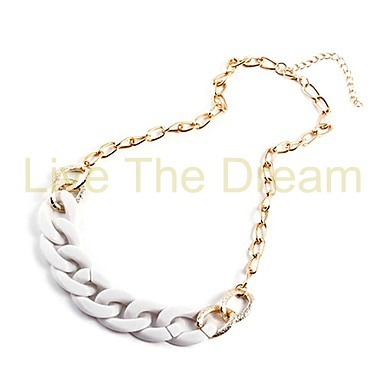 Light White Chain Necklace