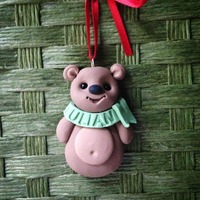 Bear Ornament handmade and customize - Thumbnail 1