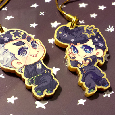 Jjba phone straps
