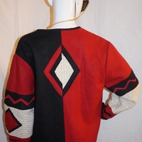 Vintage Cold Water Creek Red/Black Jacket (missing a button) Size L - Thumbnail 3