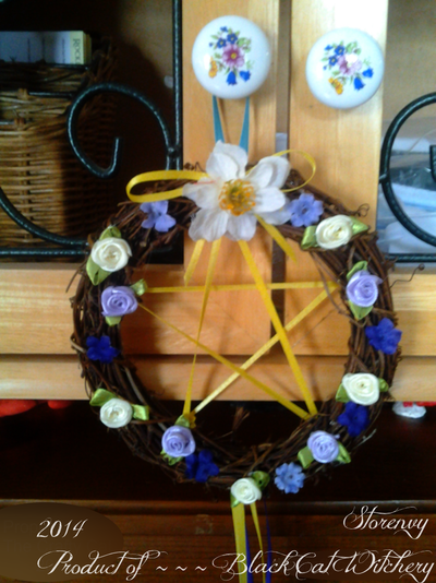 Spring Pentacle Wreath