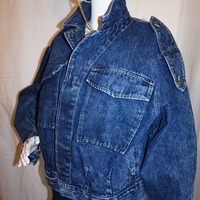 Vintage Guess Dark Jean Jacket, Size L - Thumbnail 2