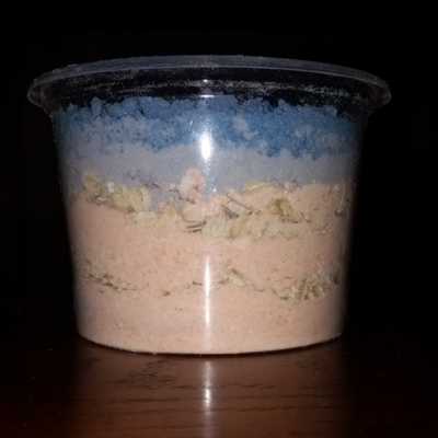 Orange lavender ombre jar