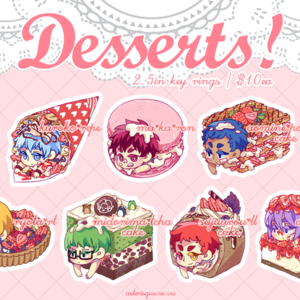 KnB Desserts Key Rings