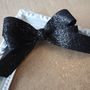 Sparkly Black Bow -2