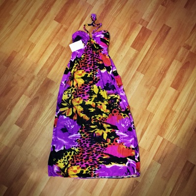 Sexy purple floral dress 