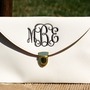 Set of SIX (6) Monogrammed Bridesmaid Clutches-1
