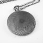 Moon Yin Yang Necklace, Soft Grunge Galaxy Pendant, Indie Hipster Nebula Necklace-2