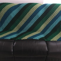 Custom Made Corner to Corner Stripe Blanket