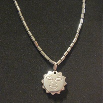 Hemalyke Sun Face Necklace