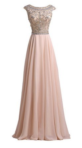 Beading Backless Long Prom Dress,Evening Dress,Charming Prom Dresses,BG141