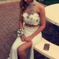 Two Pieces Beading Long Prom Dress,Evening Dress,Prom Dresses,BG201 - Thumbnail 1