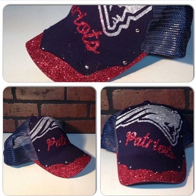 Patriot's glitter snap back 