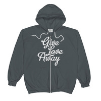 LBW Give Love Away Unisex  Zip Hoodie - Thumbnail 1