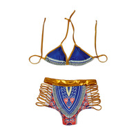 India Pattern Bikini Set (5 Color Options) - Thumbnail 3