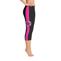 EVOLVE - Pink  “Black” Capris - Thumbnail 3