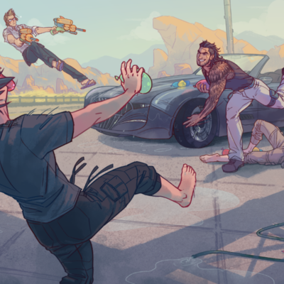 Chocobros car wash 12x18 print