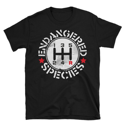 Manual transmission endangered species unisex t-shirt