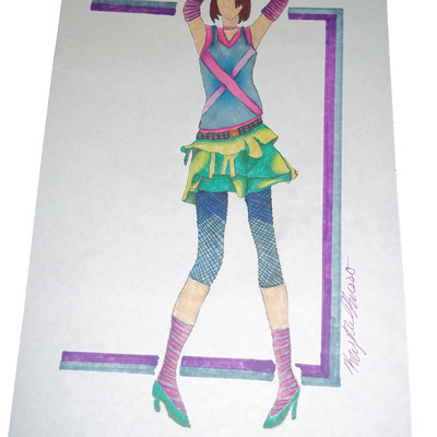 Funky 80's outfit