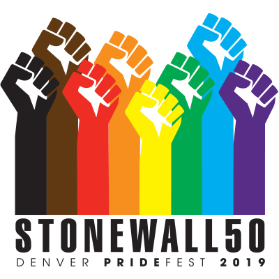 Denver pride official 2019 white t-shirt