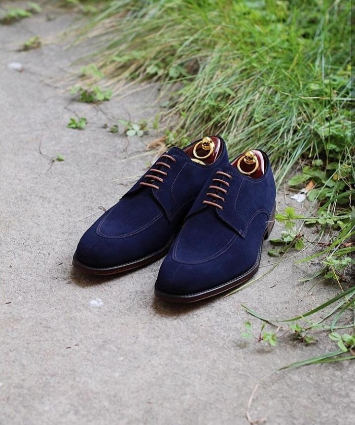 mens dress blue suede shoes