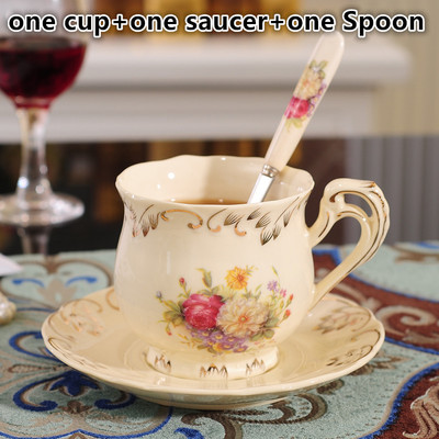Luxury elegant ceramic coffee cup set english afternoon tea cup