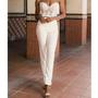 New Style Pant Suit Wedding Dresses with Long Sleeves Wraps Lace Applique Sweetheart Bride Party Wedding Gowns Three-Pieces，992-1